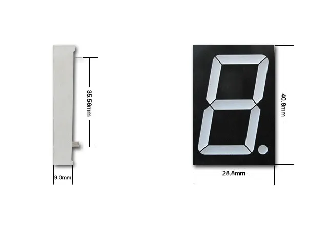 12011-BB common anode 1.2 inch blue 7 Segment led digital display