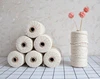 WHOLESALE 3mm 4mm 5mm Beige Single Strand Macrame Cord/Bulk 100% Cotton Fiber Art Rope