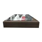 Automatic sliding opening smart building laminated low e soundproof green safety solid glass windows