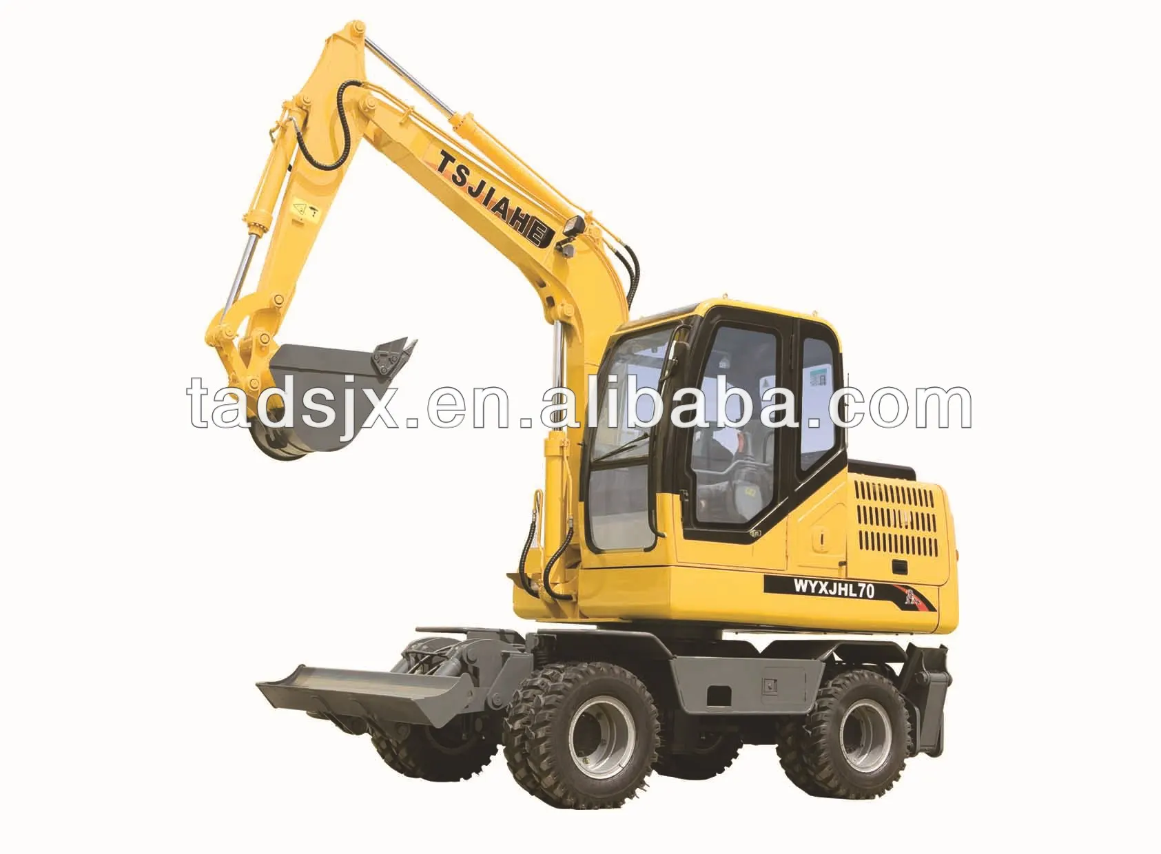 Jh75 Mini Digger Wheel Hydraulic Digger - Buy Mini Digger Wheel Hydraulic  Digger,Crawler Excavator