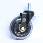 Furniture Caster Chairs Castor 3 Inch Rollerblade PU Castor Rotary Office Chairs Wheels Caster