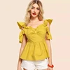 /product-detail/cold-shoulder-ruffle-trim-backless-ruched-new-blouse-designs-60798818249.html