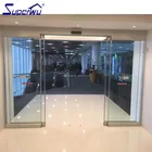 Automatic frameless aluminum sliding door glass sensor door