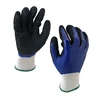 NMSHIELD Wear Resistant Nylon Nitrile Gloves Double Color Two Dipped Nitrile Gloves Safety Gloves