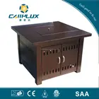 Stocked Gas Fire Pit Uniflame Propane Gas Outdoor Fire Pit with Resin Mantel
