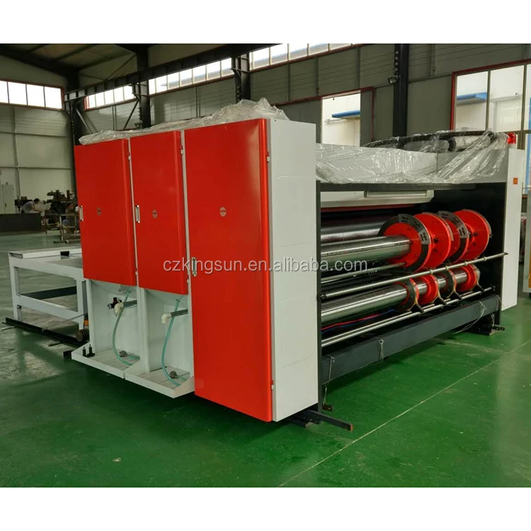 chain feeder flexo printing rotary slotter machine for carton