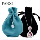FANXI China Wholesale Custom cotton jewelry bag/pouch plastic bags for paper