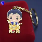Factory High Quality Custom Gold Metal Plating Keychain Keyring for Gift
