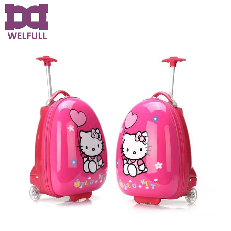 hello kitty trolley bag for school