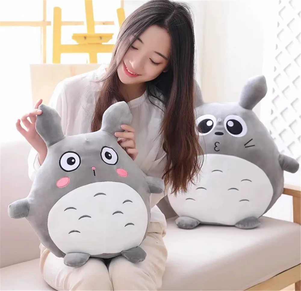 Fancytrader Japan Anime Totoro Plush Toy Giant 90cm Cute Cartoon Stuffed Totoro Doll Kids Pillow Baby Bedroom Decoration4