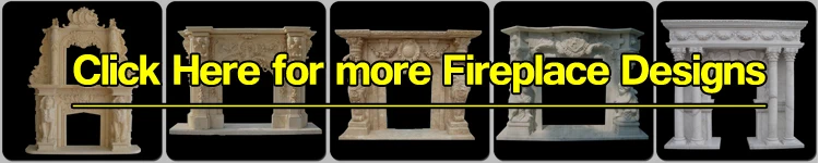 Popular Design Fancy Fireplace with 15 years Factory