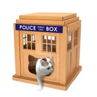 New Design Cardboard Paper Furniture Cat House Box,Corrugated Cardboard House for Cats