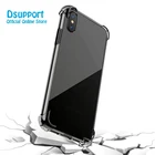 For iphone 9 plus/X/7/8 Clear TPU Case High Quality Crystal Transparent Phone Case Back Cover