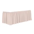 Wholesale 14 Foot Accordion Pleat Satin Ruffled Table Skirting for Wedding Party