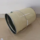 White 20l Round Metal Tin Paint Pail with Flower Lid China Supplier