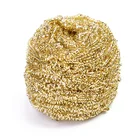 Metal spiral kitchen cleaning ball brass copper wire scourer