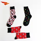 Fashion new design colorful dress custom korea sock with high quality