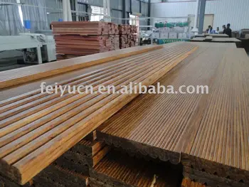 Carbonizied Strand Woven Bamboo Outdoor Flooring Factory View