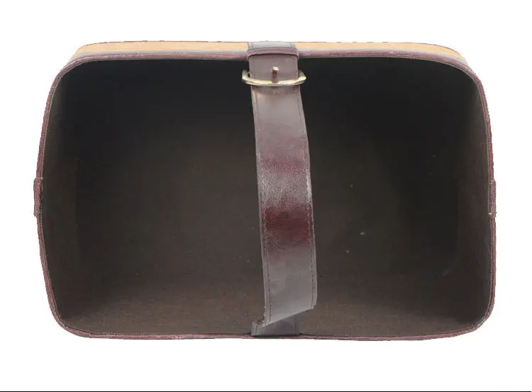 New Year gift leather storage basket basket Christmas basket basket leather Home Furnishing storage basket basket Hotel