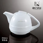 Best Selling Promotion Classical Ceramic Teapot White Porcelain Coffee Pot
