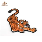 Wholesale Animal Tiger Embroidery Design Custom Embroidered Patches for Clothing