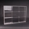 high class transparent large plexiglass counter case multi compartment cube thick clear acrylic jewelry box