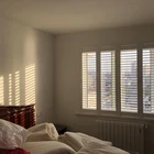 Standard decorating wood shade window plantation shutter