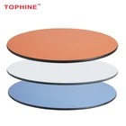 TOPHINE Furniture Restaurant Round Compact Table Top /Hpl Dining Table Top