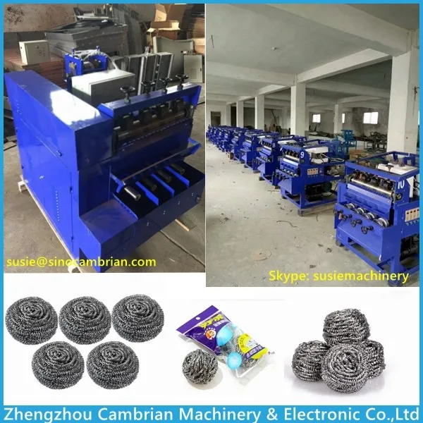 kitchen clean ball mesh scrubber scourer making machine