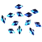 Yx Crystal Factory Price Blue Zircon Nail Art Decoration 3D Rhombus Rhinestone