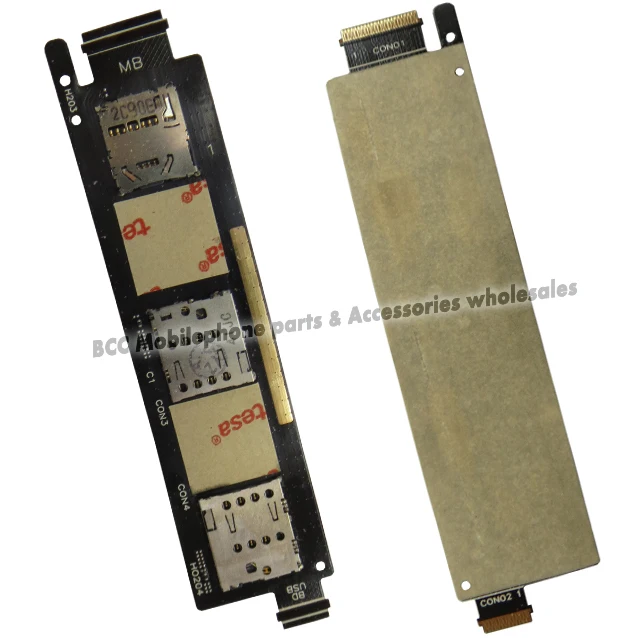 In Stock !! New Sim Card Reader Holder Connector For Asus Zenfone 6 Z6 A600CG A601CG Sim Slot Flex Cable Free Tracking No.Test