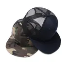 fashion blank Snapback hat outdoor sports hiphop cap, 6-panel camo Trucker cap