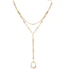Beautiful Woman Fashionable Personality Jewelry Gold Plated Multi Layer Chain Trapezoid Shape Pendant Necklace