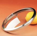 Dome shape toughened glass lid for cooking pot