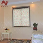 cafe office door day night sunscreen flower printed curtain fabric zebra blinds