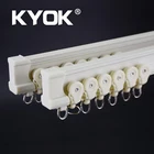 KYOK European Good Price Hospital Curtain Tracks Hooks Aluminum Curtain Rail Coverindustrial Curtain Track