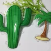 PVC iron on patches TPU iron on applique heat transfer Coconut tree Cactus motif patches sew on motif