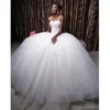 Nigerian Wedding Presents 2016 New Arrival Brides Dresses High Quality Layers of Soft Tulle Ball Gown Wedding Dresses Crystals