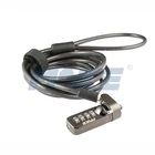 Cipher Keyless 4 wheel Combination Cable Laptop Lock for PCs and Mac