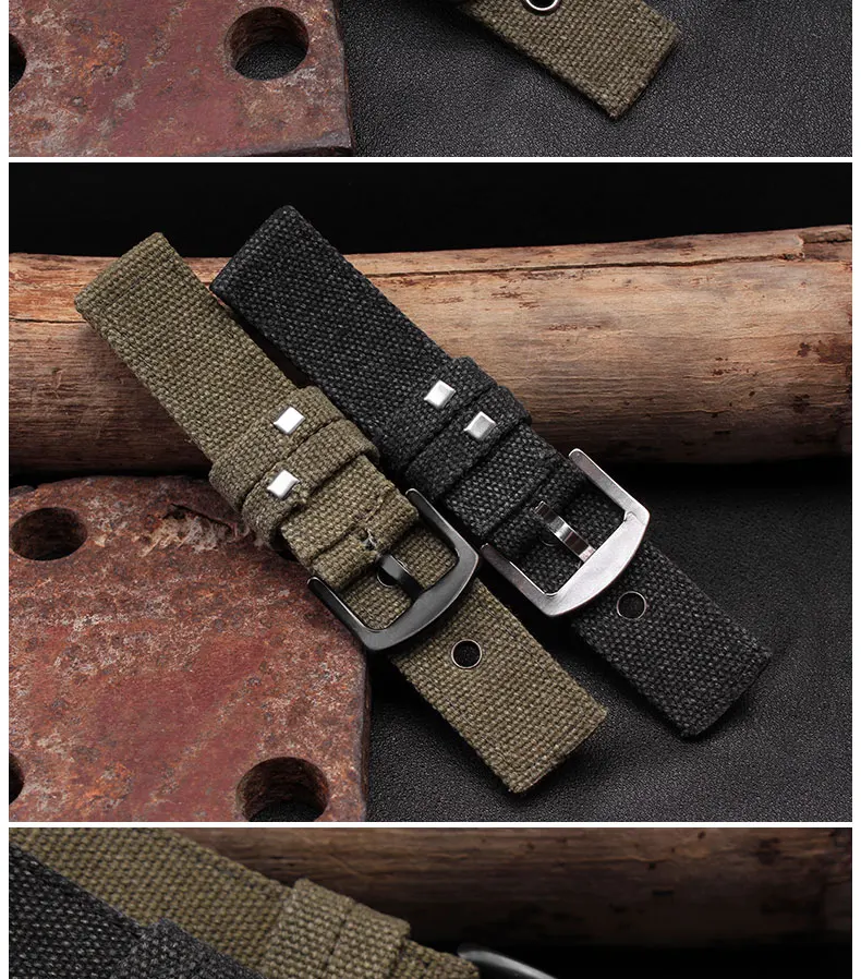 nylon canvas watch strap