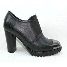 Randy 2166 Clear Block Heel Ankle Boots