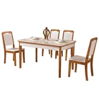 Wholesale modern square glass dining table set