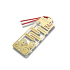 Custom your etching logo metal bookmark for gifts