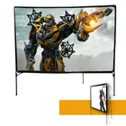 80 Inch assemble and install Projector portable movie theater screen