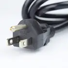AL-022 UL approval black AC power cord cable with 3 pin power plug
