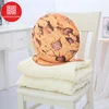 wholesale 2019 unique design full color digital photo print fruit food shaped blanket throw cartoon pillow