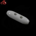 38mm white resin toggle button, 2 holes horn button, coat toggle button
