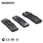 Undercarriage rubber track pad chain on