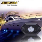 4 Pods Bluetooth 9W RGB LED Rock Lights for Car Jeep Off Road Truck ATV SUV Boat deck light Multicolor Neon