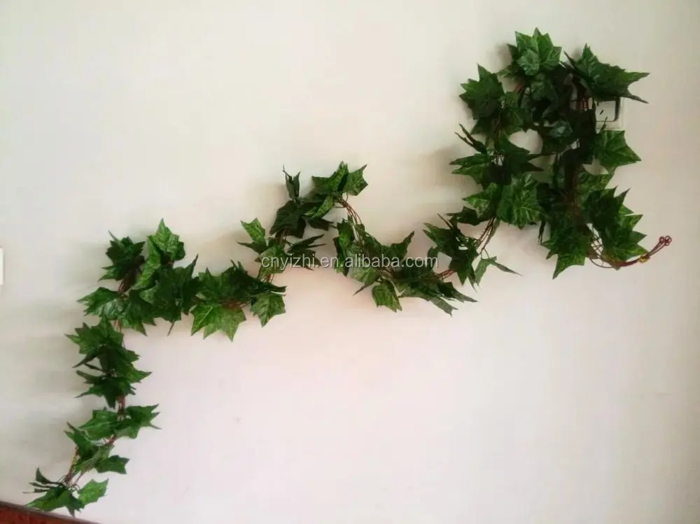 装飾的な人工ラタンのプラスチックyzp000099長い吊りつる植物の葉仕入れ・メーカー・工場